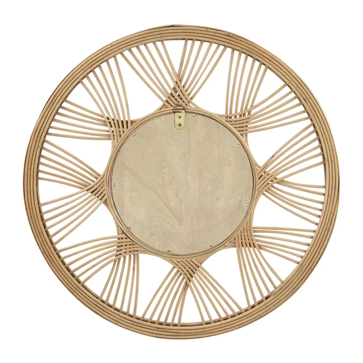 Specchio da parete rattan rotondo (D45 cm) Honiara Naturale