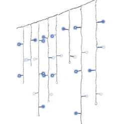 Stalattite luminosa lung.7,50 m Bicolore Stars Blu e bianco freddo 175 LED