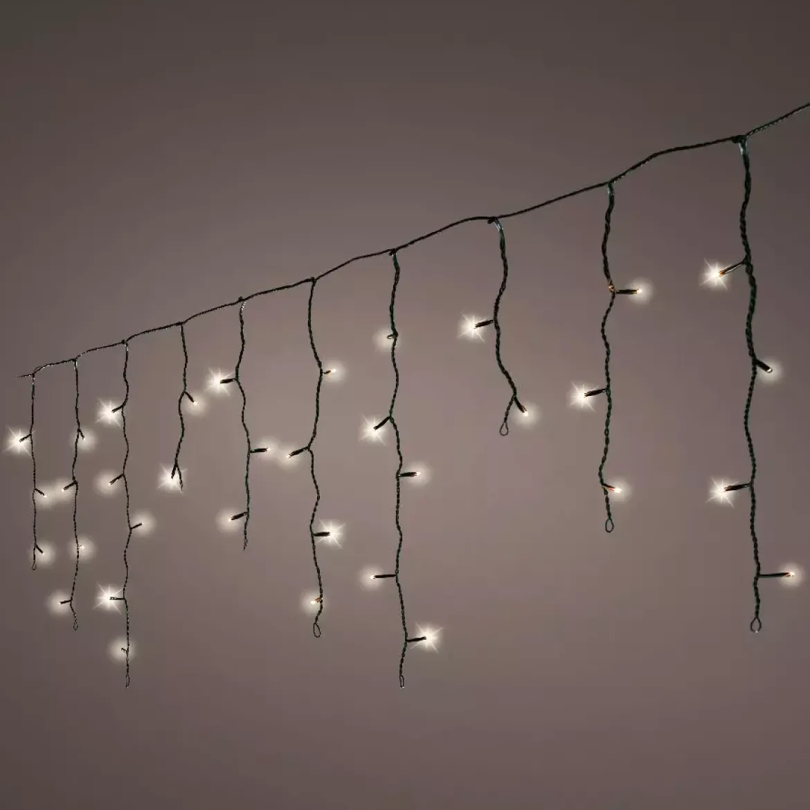 Stalattite luminosa lung.7,50 m Bianco caldo 175 LED CN