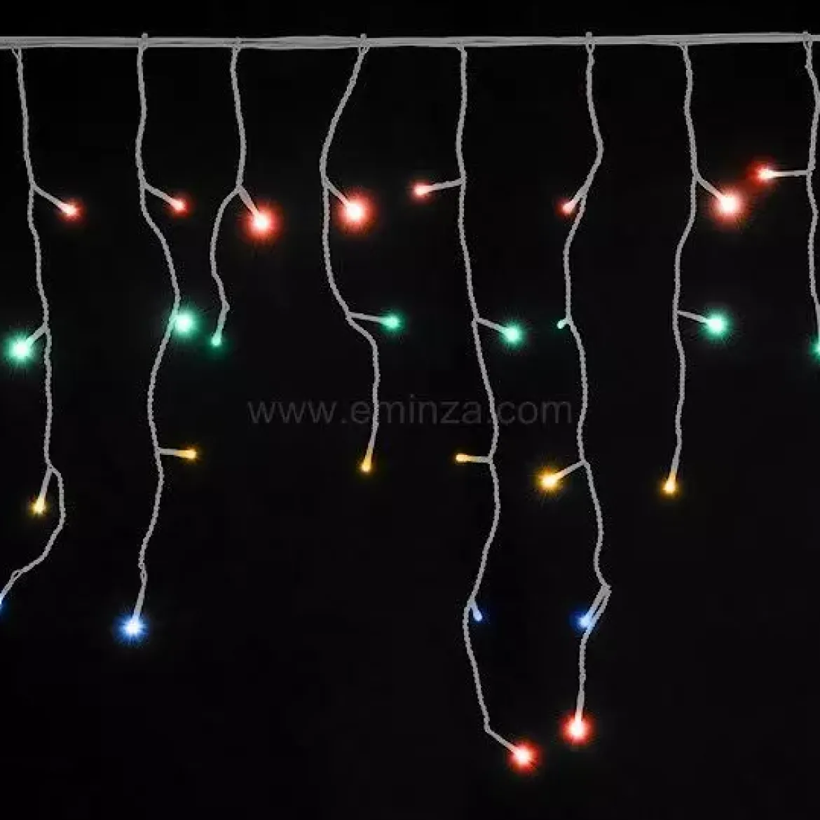 Stalattite luminosa lung.7,50 m Multicolore 175 LED CT