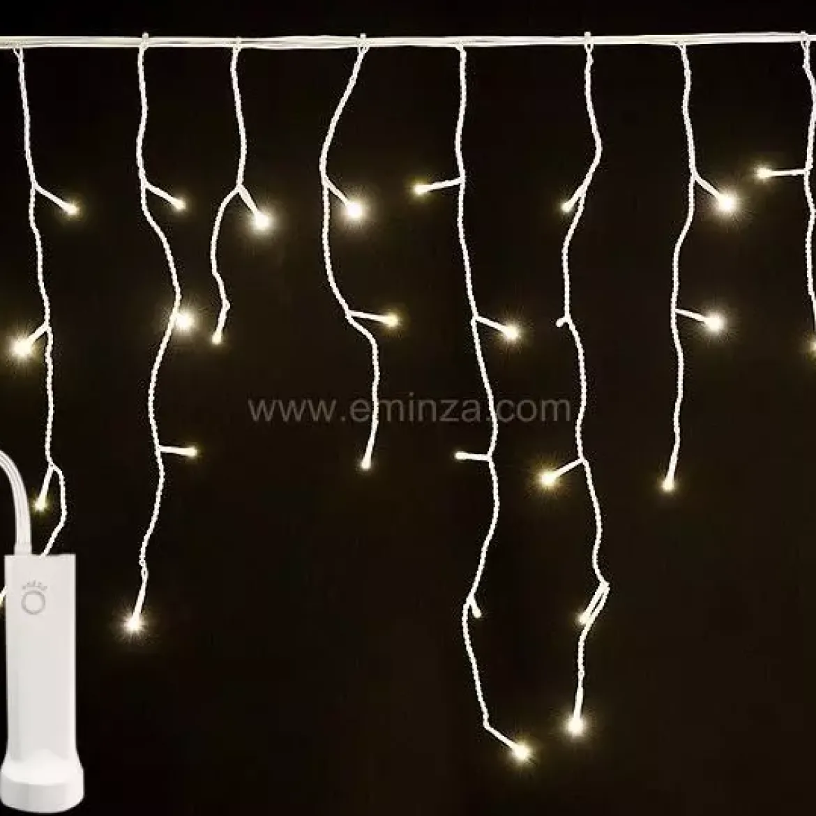 Stalattite luminosa 7 m 192 LED Durawise Bianco caldo