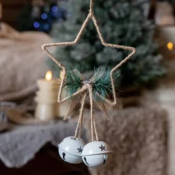 Stella di Natale sonagli Naturale