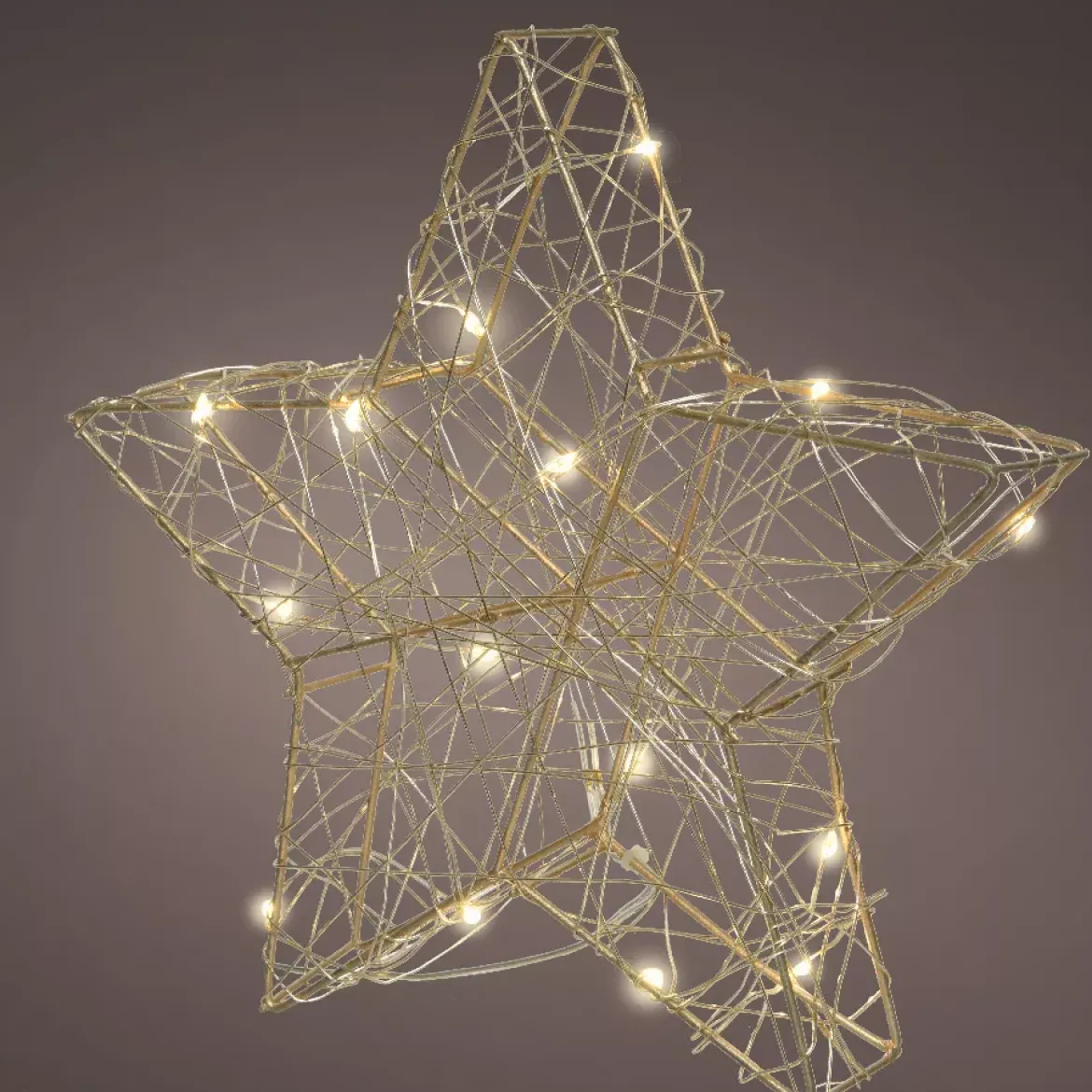 Stella luminosa Clissy a pile Bianco caldo 30 LED