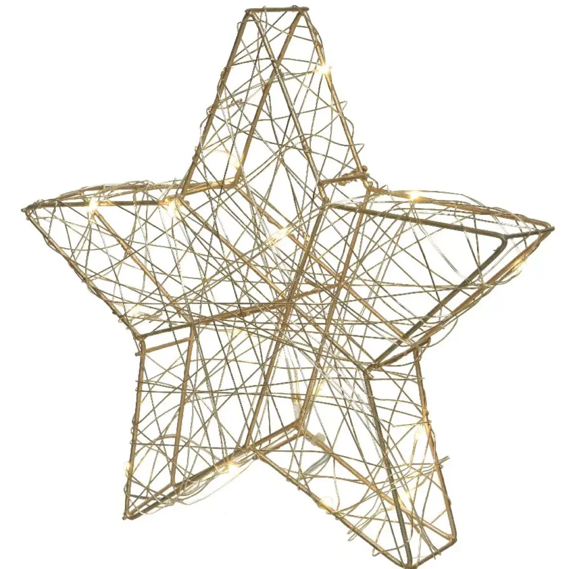 Stella luminosa Clissy a pile Bianco caldo 30 LED