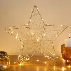 Stella luminosa Clissy a pile Bianco caldo 30 LED