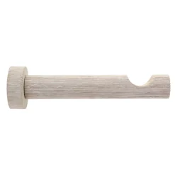 Support asta tenda in legno cerusato (L12 cm x D 28 mm) Soren Naturale