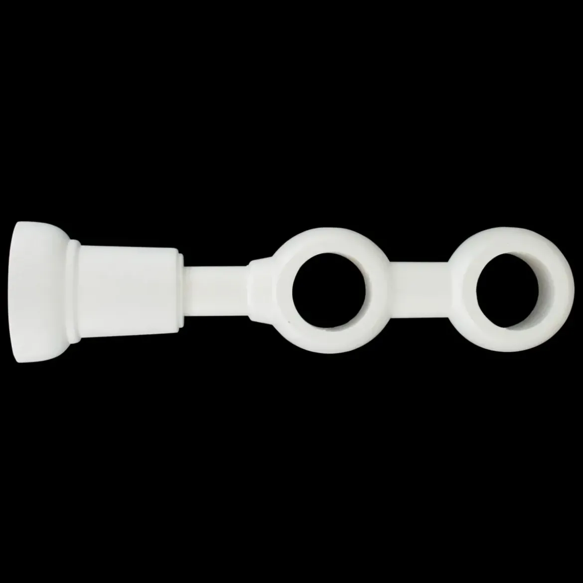 Supporto doppio legno (L215 / D28 mm) Nils Bianco