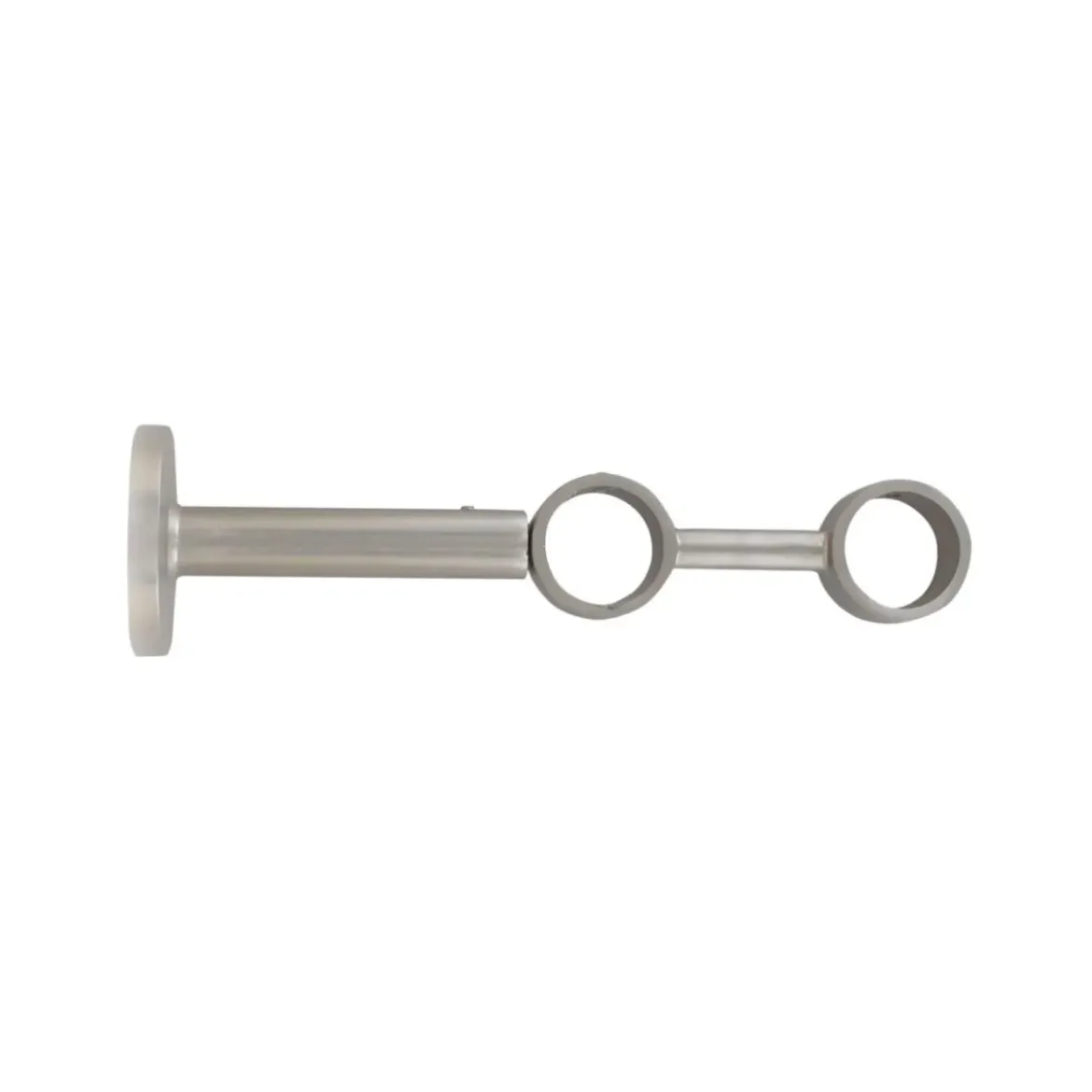 Supporto doppio regolabile (L190/L230 cm - Ø28 mm) Argento opaco