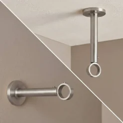 Supporto estensibile (L115/L155/ Ø28 mm) Argento opaco