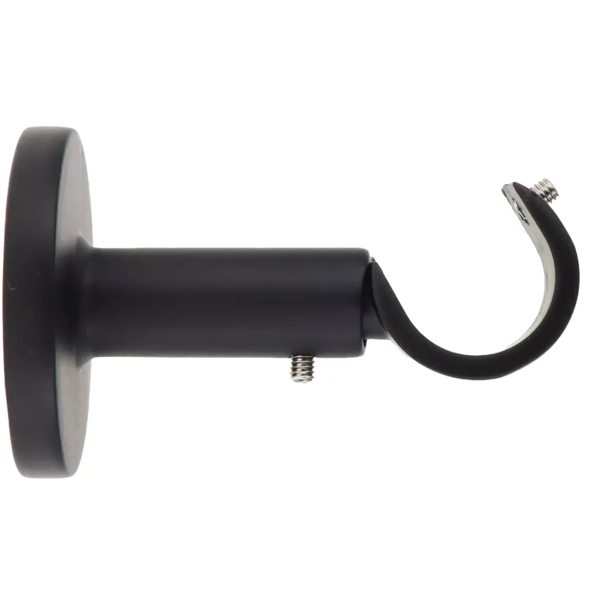 Supporto per asta fisso (L60 / D20 mm) Jim grondaia Nero opaco