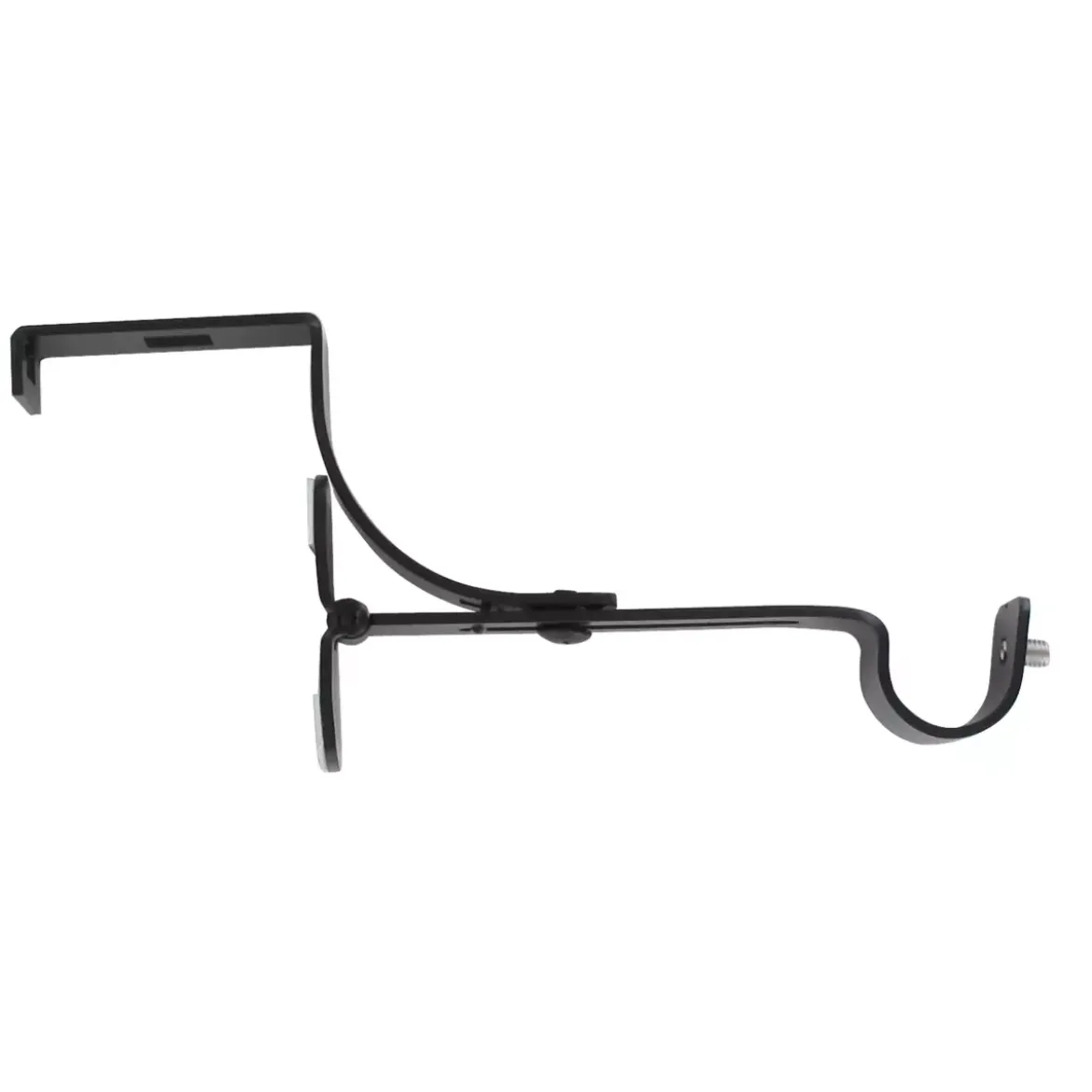 Supporto per bastone per cassettone dell'avvolgibile (L135 / D20 mm) Nero satinato