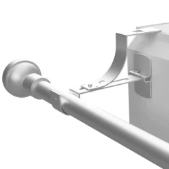 Supporto per bastone per cassettone dell'avvolgibile (L135 / D28 mm) Bianco satinato