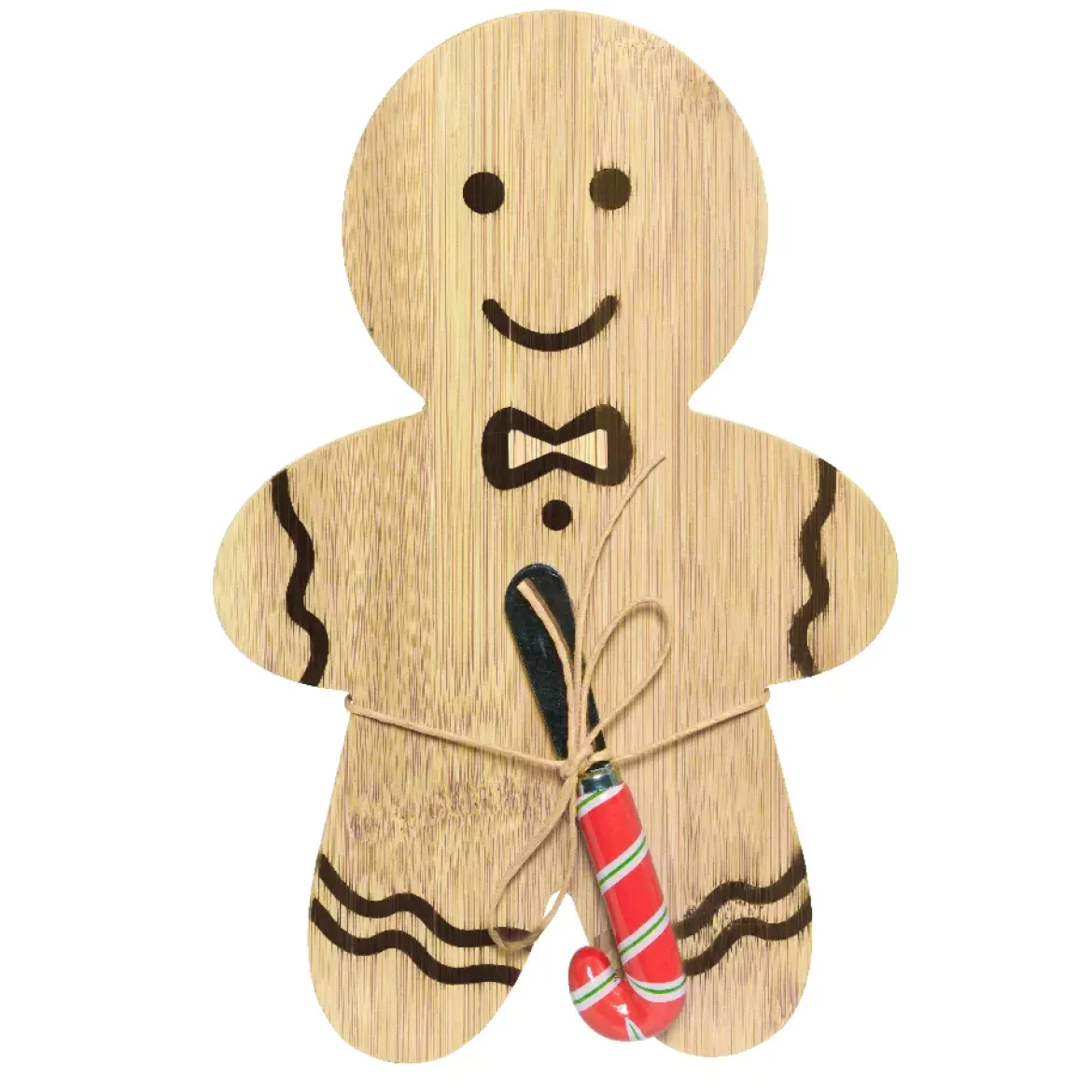 Tagliere in legno e coltello Pan di zenzero Naturale