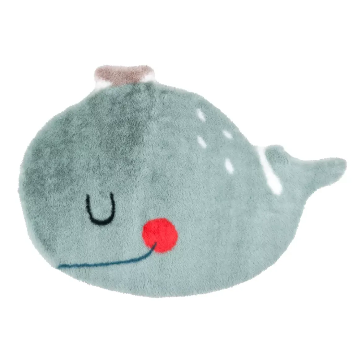Tappeto balena per bambini (85 x 60 cm) Moby Blu