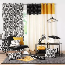 Tappeto cotone (50 x 80 cm) Juline Nero