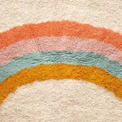 Tappeto cotone bambino (150 x 100 cm) Arcobaleno Multicolore