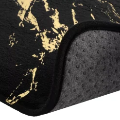 Tappeto da bagno antiscivolo (45 x 75 cm) Aquamarbre Nero