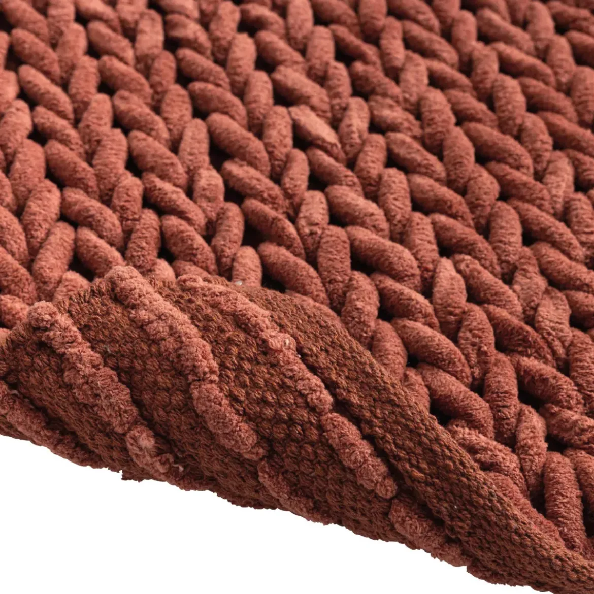 Tappeto da bagno in cotone (50 x 80 cm) Ariel Terracotta
