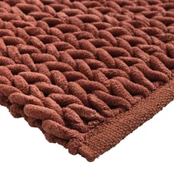 Tappeto da bagno in cotone (50 x 80 cm) Ariel Terracotta