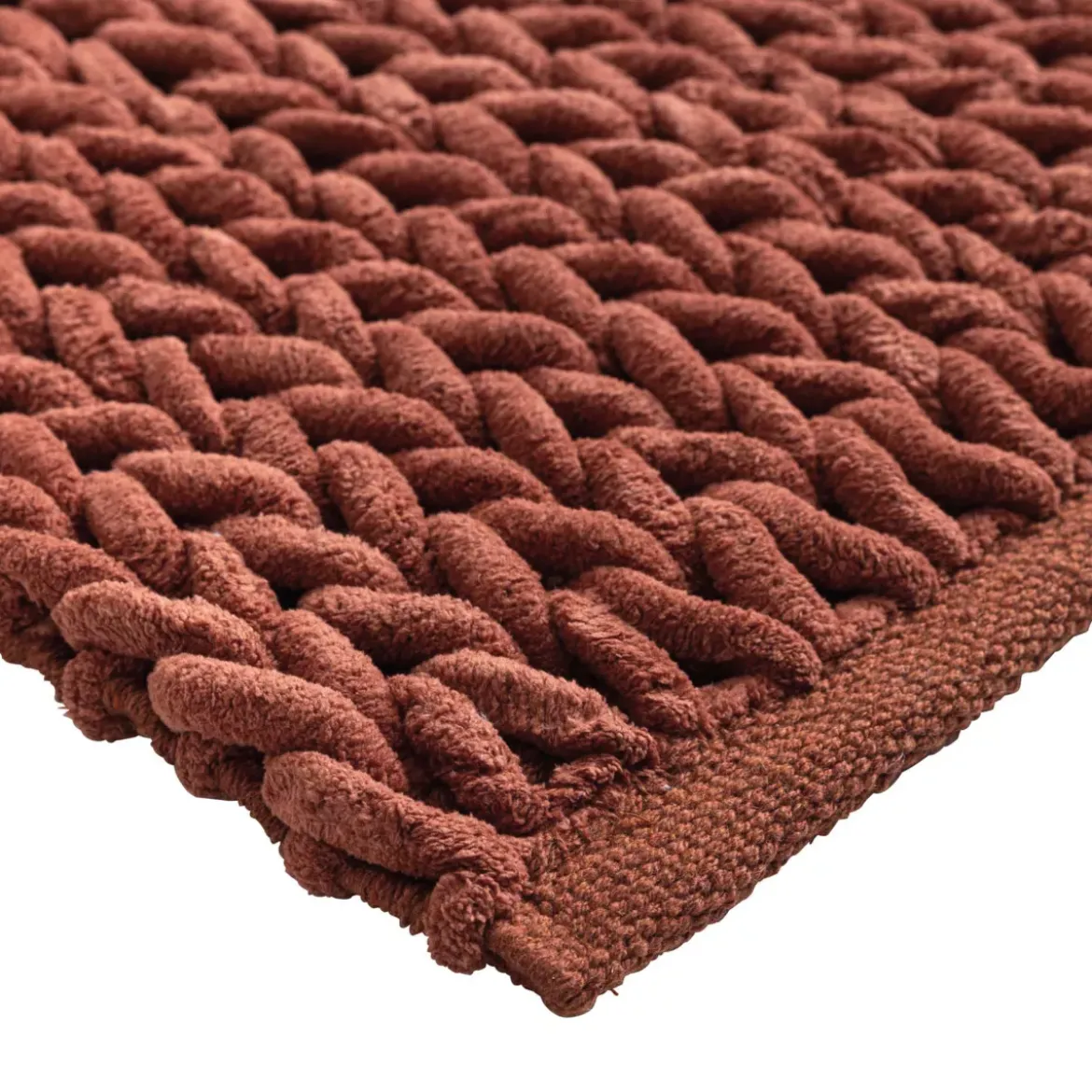 Tappeto da bagno in cotone (50 x 80 cm) Ariel Terracotta