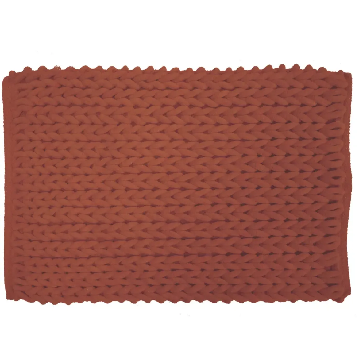 Tappeto da bagno in cotone (50 x 80 cm) Ariel Terracotta
