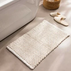 Tappeto da bagno in cotone (50 x 80 cm) Rafael Beige