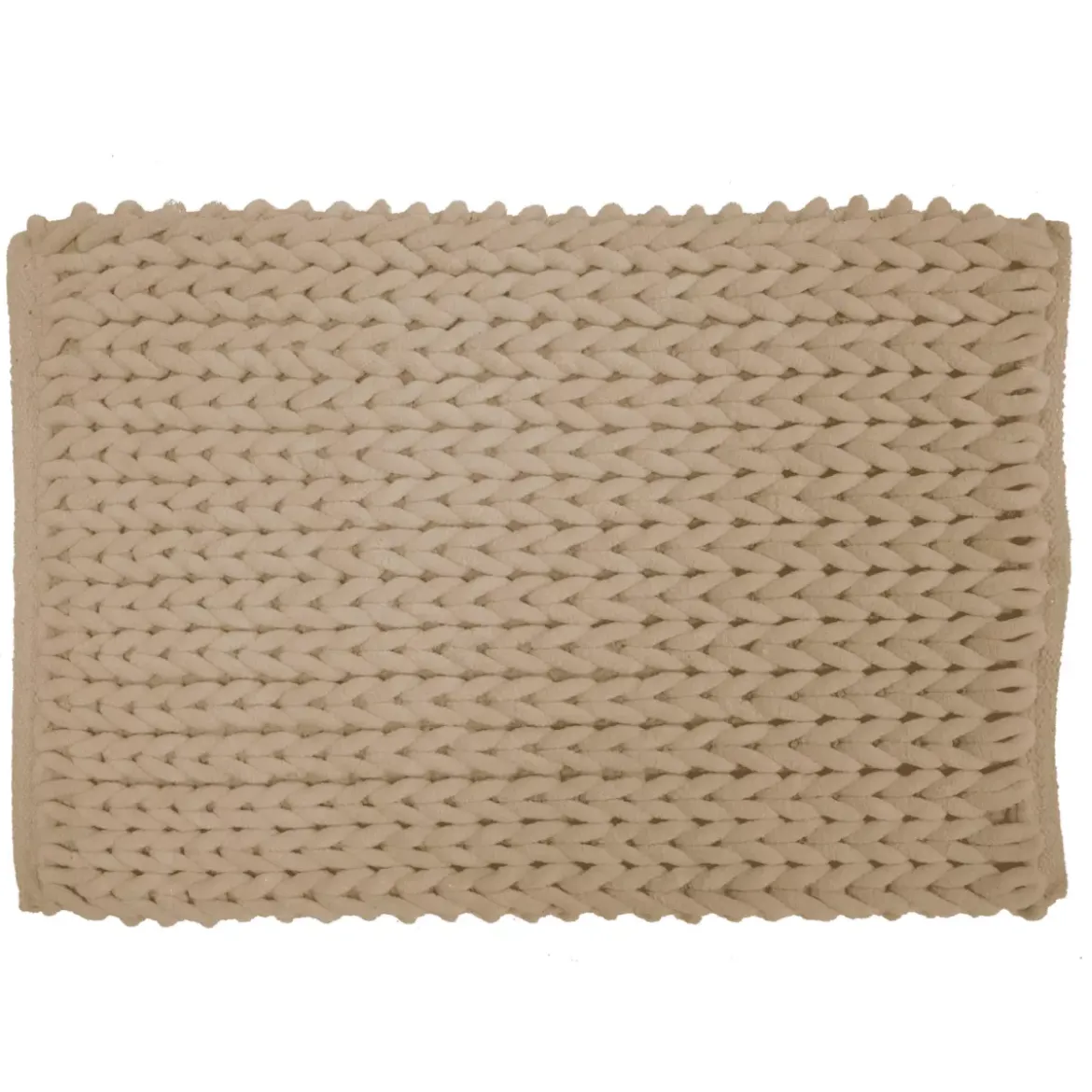 Tappeto da bagno in cotone (50 x 80 cm) Ariel Beige
