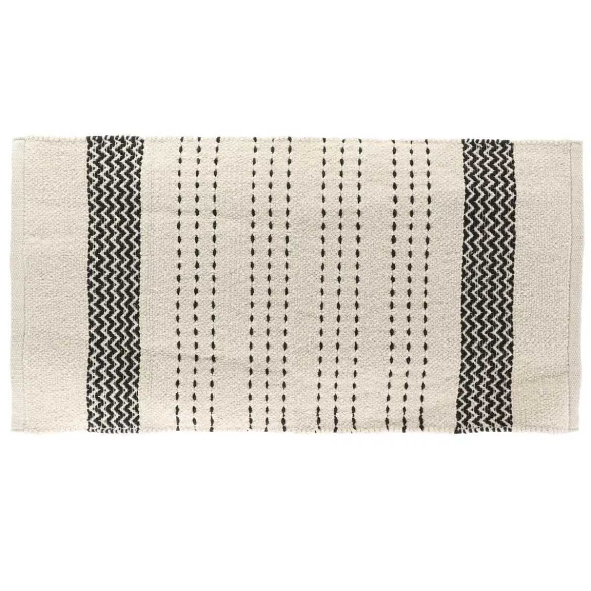 Tappeto da bagno in cotone (45 x 90 cm) Saint Leu Nero