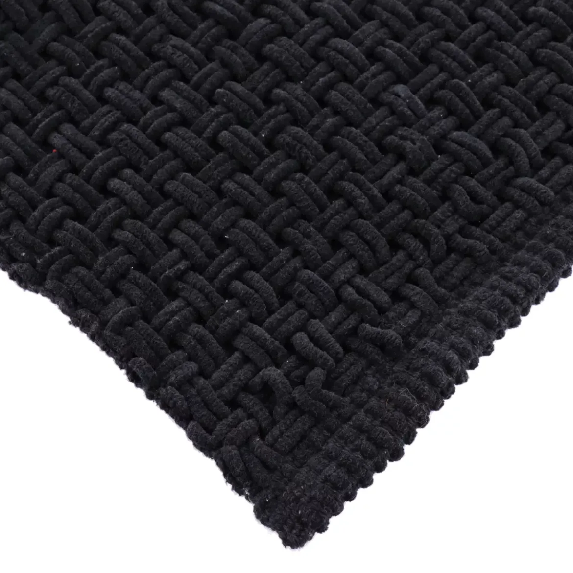 Tappeto da bagno microfibra (45 x 90 cm) Maglia Nero