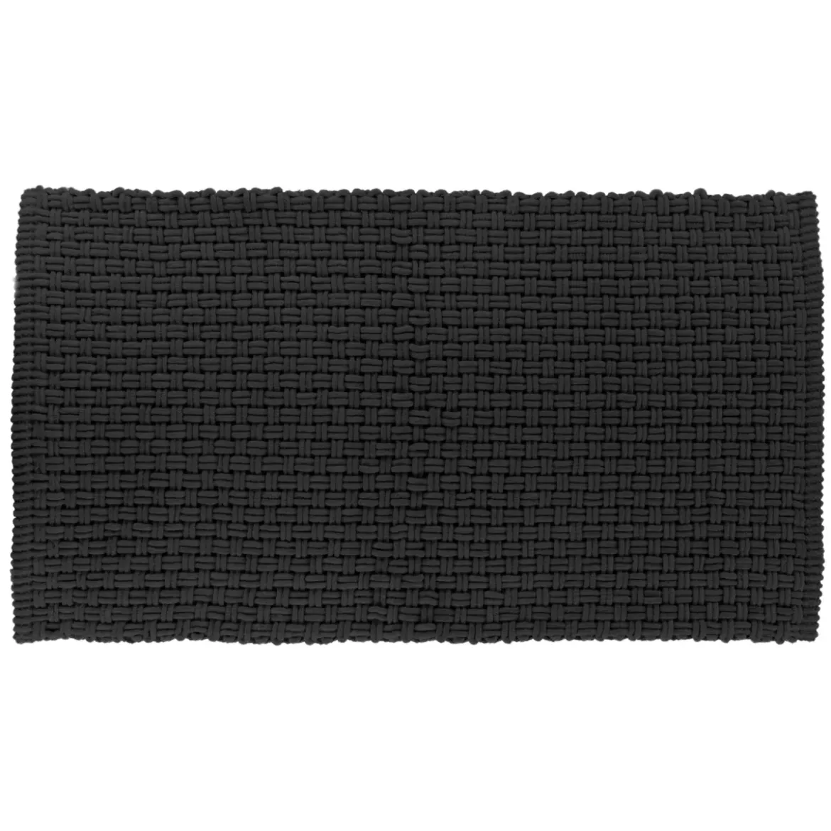 Tappeto da bagno microfibra (45 x 90 cm) Maglia Nero