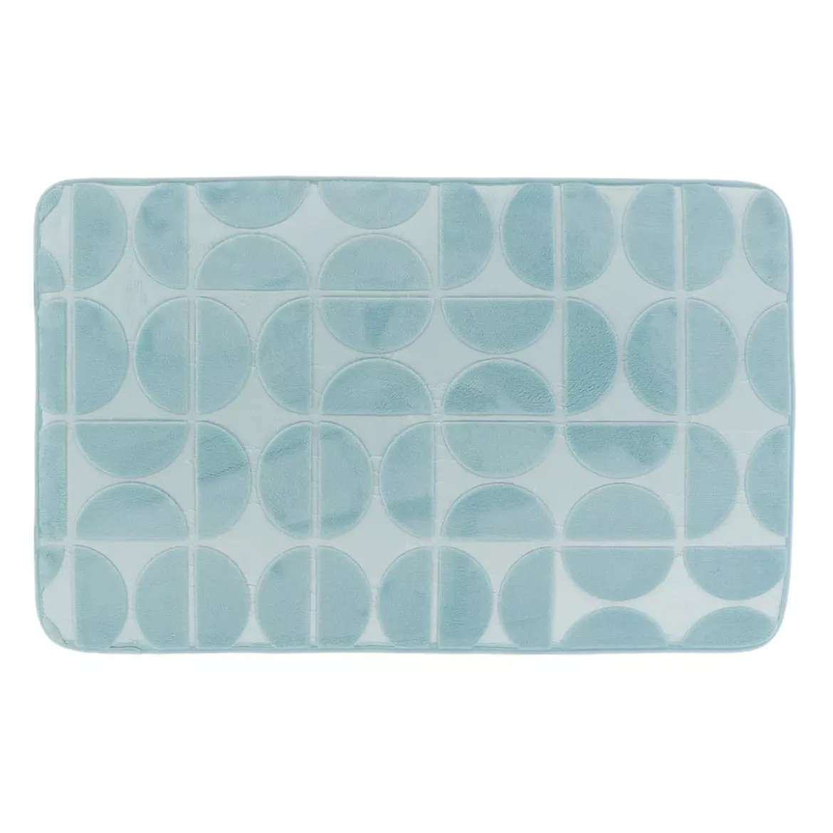 Tappeto da bagno rettangolare in memory foam (50 x 80 cm) Motivo Azzurro