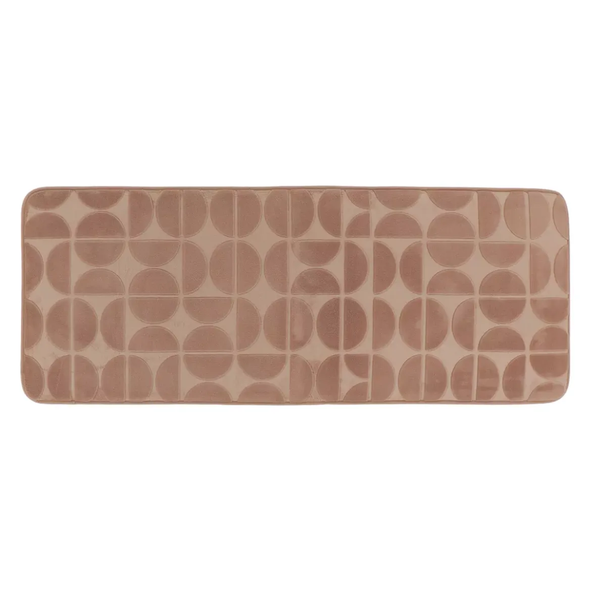 Tappeto da bagno rettangolare in memory foam (45 x 120 cm) Motivo Cappuccino