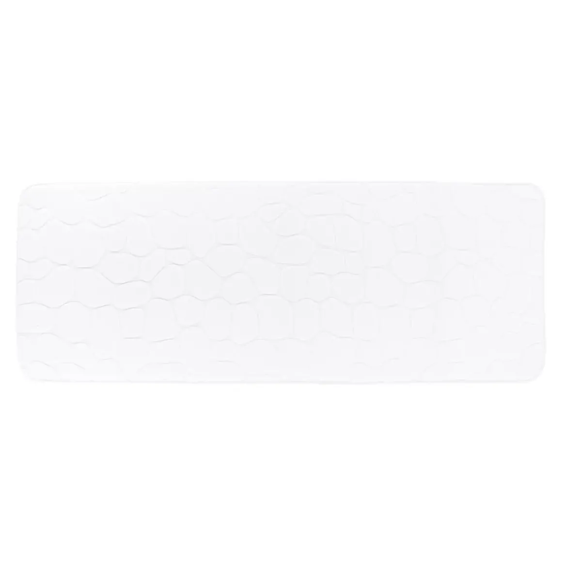 Tappeto da bagno rettangolare memory foam (50 x 120 cm) Galeo Bianco