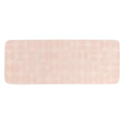 Tappeto da bagno rettangolare in memory foam (45 x 120 cm) Motivo Rosa cipria