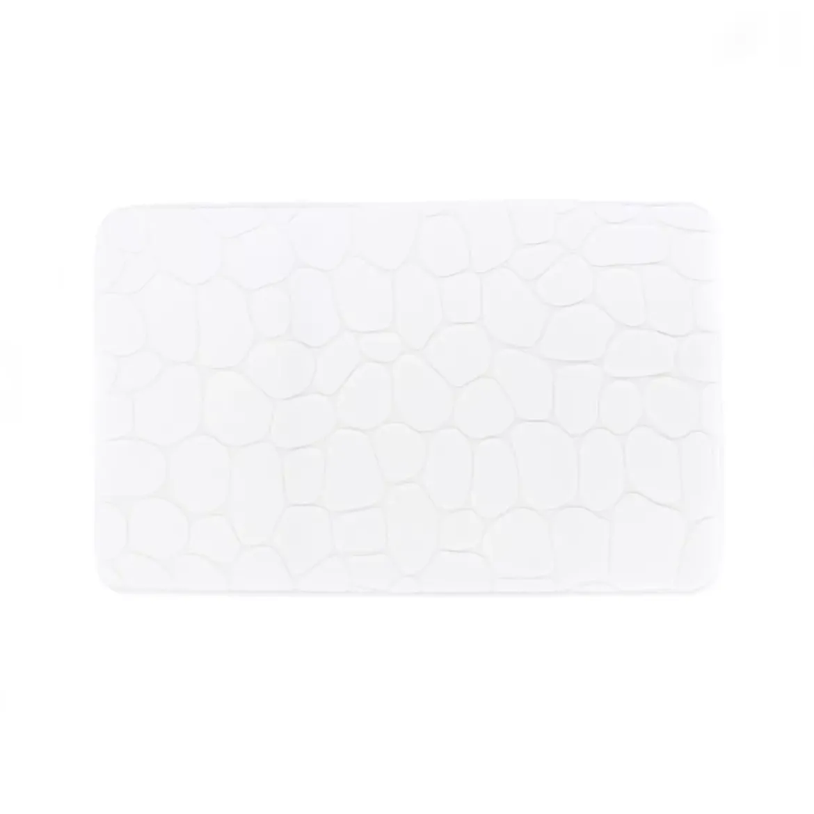 Tappeto da bagno rettangolare memory foam (50 x 80 cm) Galeo Bianco