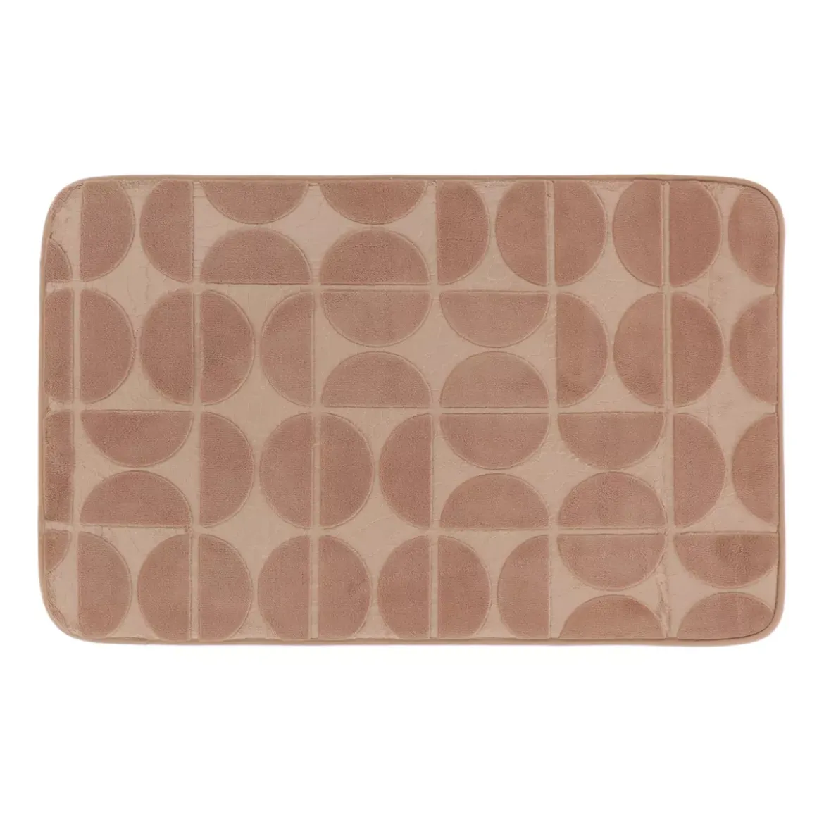 Tappeto da bagno rettangolare in memory foam (50 x 80 cm) Motivo Cappuccino