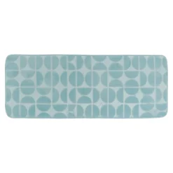 Tappeto da bagno rettangolare in memory foam (45 x 120 cm) Motivo Azzurro