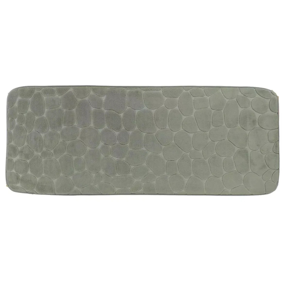 Tappeto da bagno rettangolare memory foam (50 x 120 cm) Galeo Verde cachi