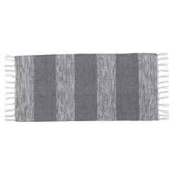 Tappeto da soggiorno cotone (45 x 90 cm) Ambra Grigio