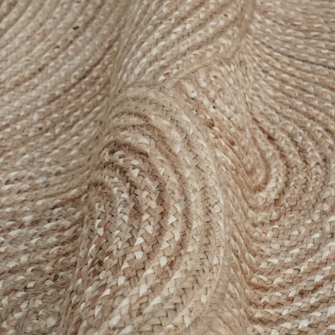 Tappeto da soggiorno rettangolare juta intrecciata a mano (160 x 230 cm) Neha Beige