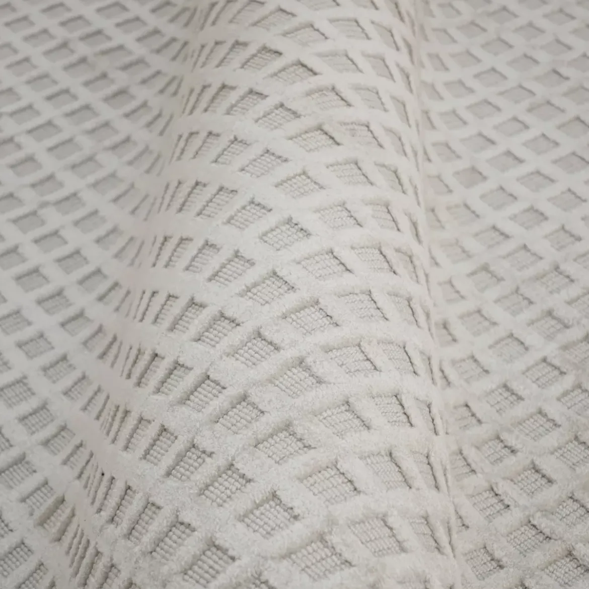Tappeto da soggiorno rettangolare tessuto (140 x 200 cm) Ravi Beige pampa
