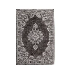 Tappeto da soggiorno rettangolare jacquard (140 x 200 cm) Sana Grigio