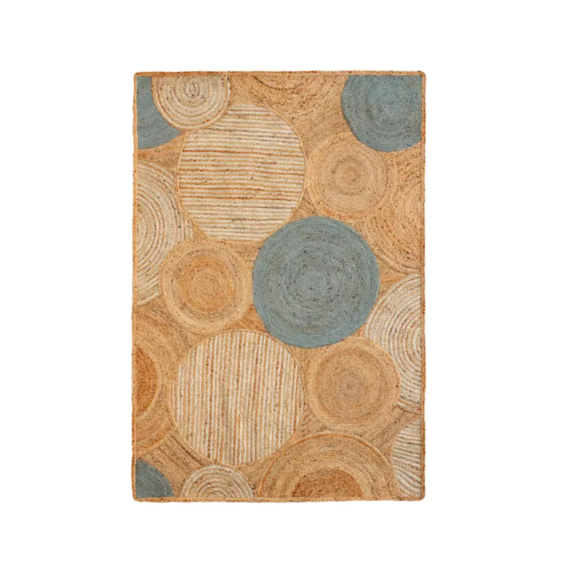 Tappeto da soggiorno rettangolare in juta fatto a mano (160 x 230 cm) Tara Marrone