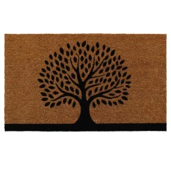 Tappeto di cocco (45 x 75 cm) Albero Nero