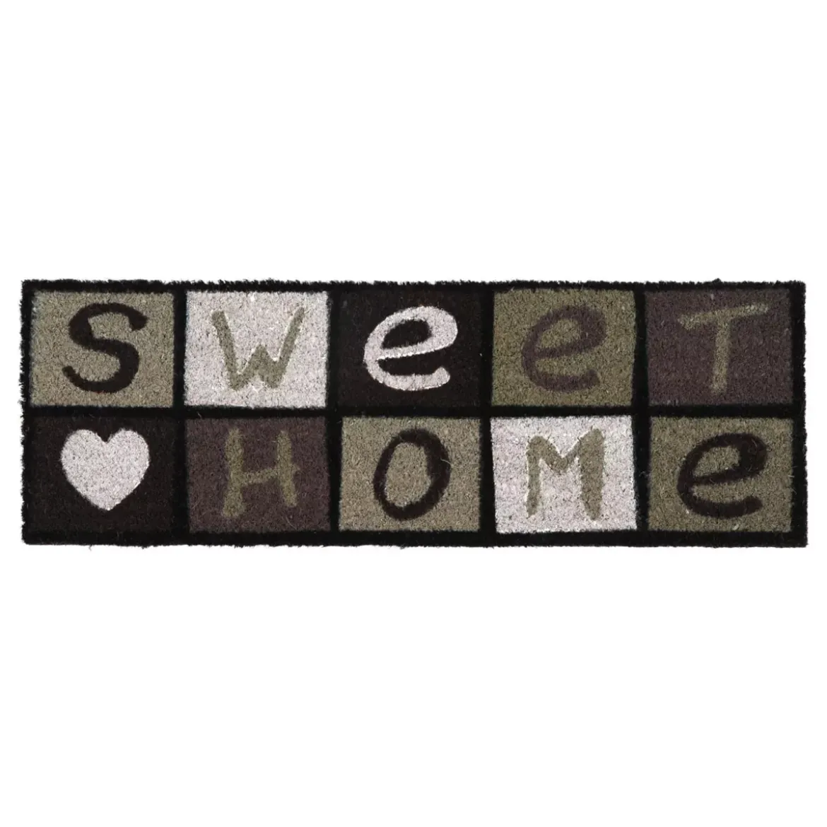 Tappeto di cocco (25 x 75 cm) Sweet Home Grigio