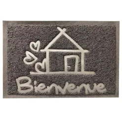 Tappeto d'ingresso (60 cm) Bienvenue Grigio