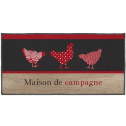 Tappeto multiuso (120 cm) Maison de campagne Rosso