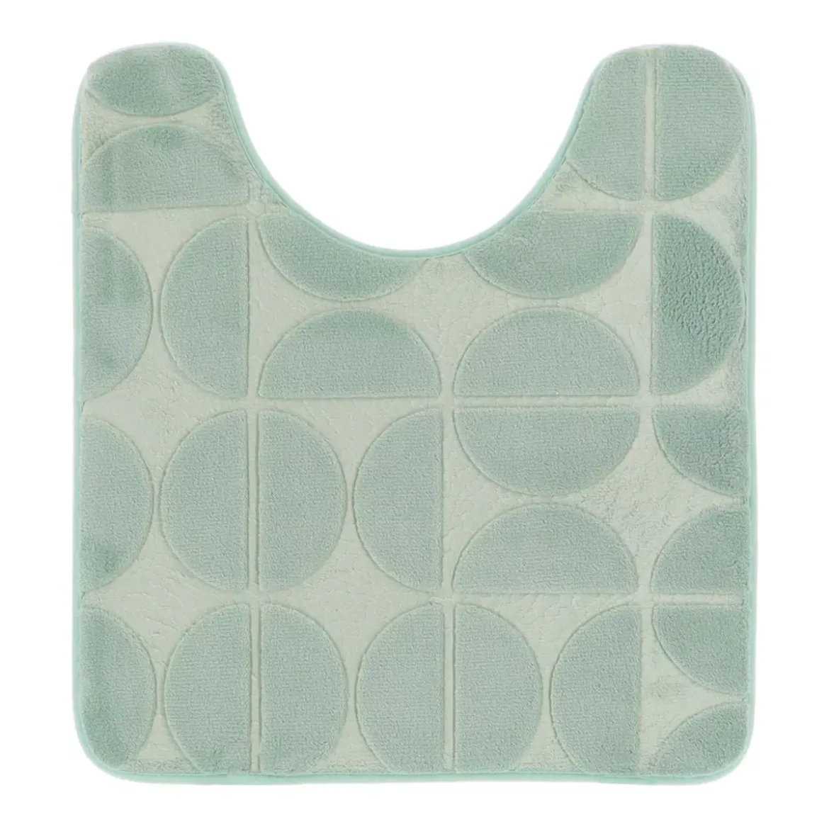 Tappeto per wc con memoria di forma (45 x 50 cm) Motivo Verde eucalipto