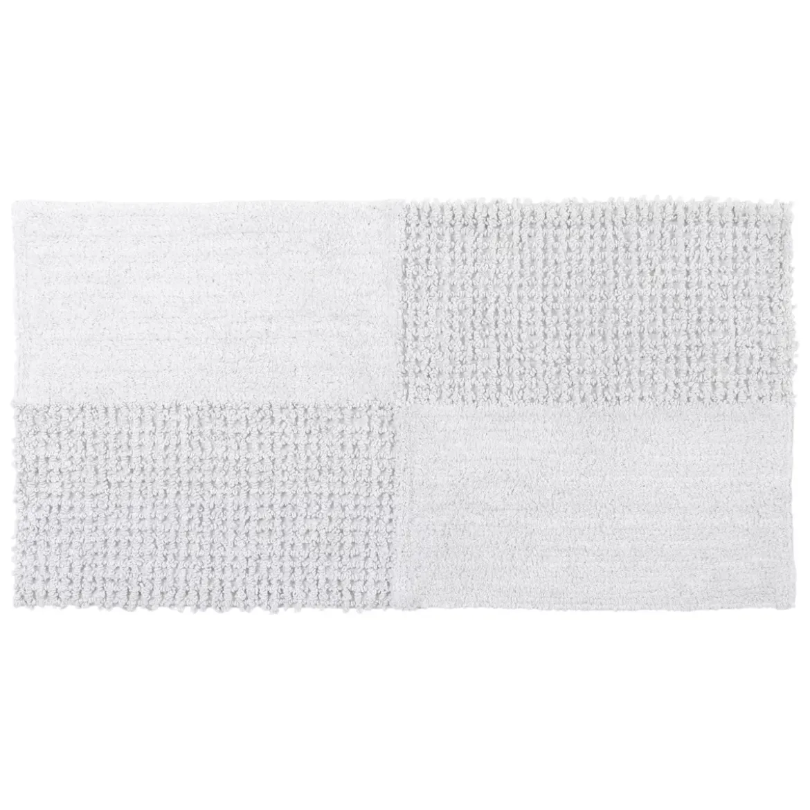 Tappeto da soggiorno cotone (45 x 90 cm) Naël Bianco