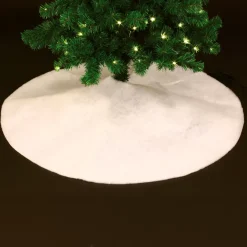 Tappeto per albero di Natale (D100 cm) Effetto neve Bianco